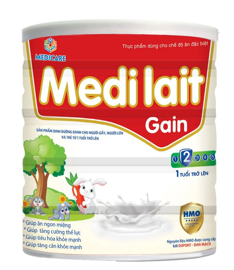 Sữa bột Medilait Gain 900g