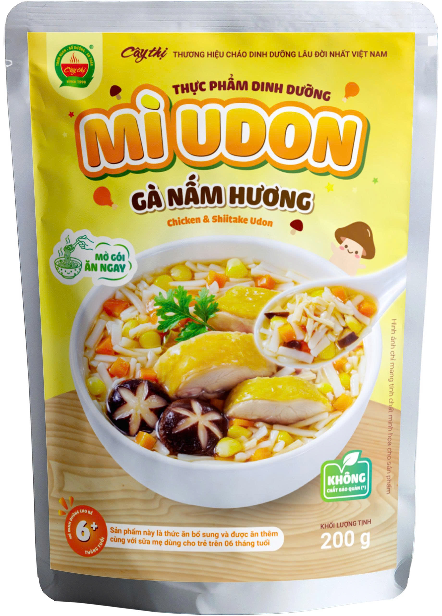 AKF Mì Udon Gà Nấm Hương 200g