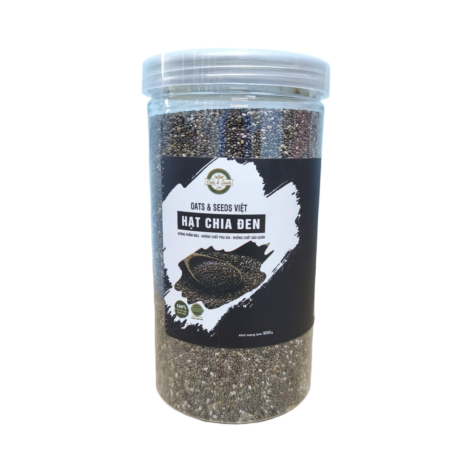 Hạt Chia Đen Lon 500g