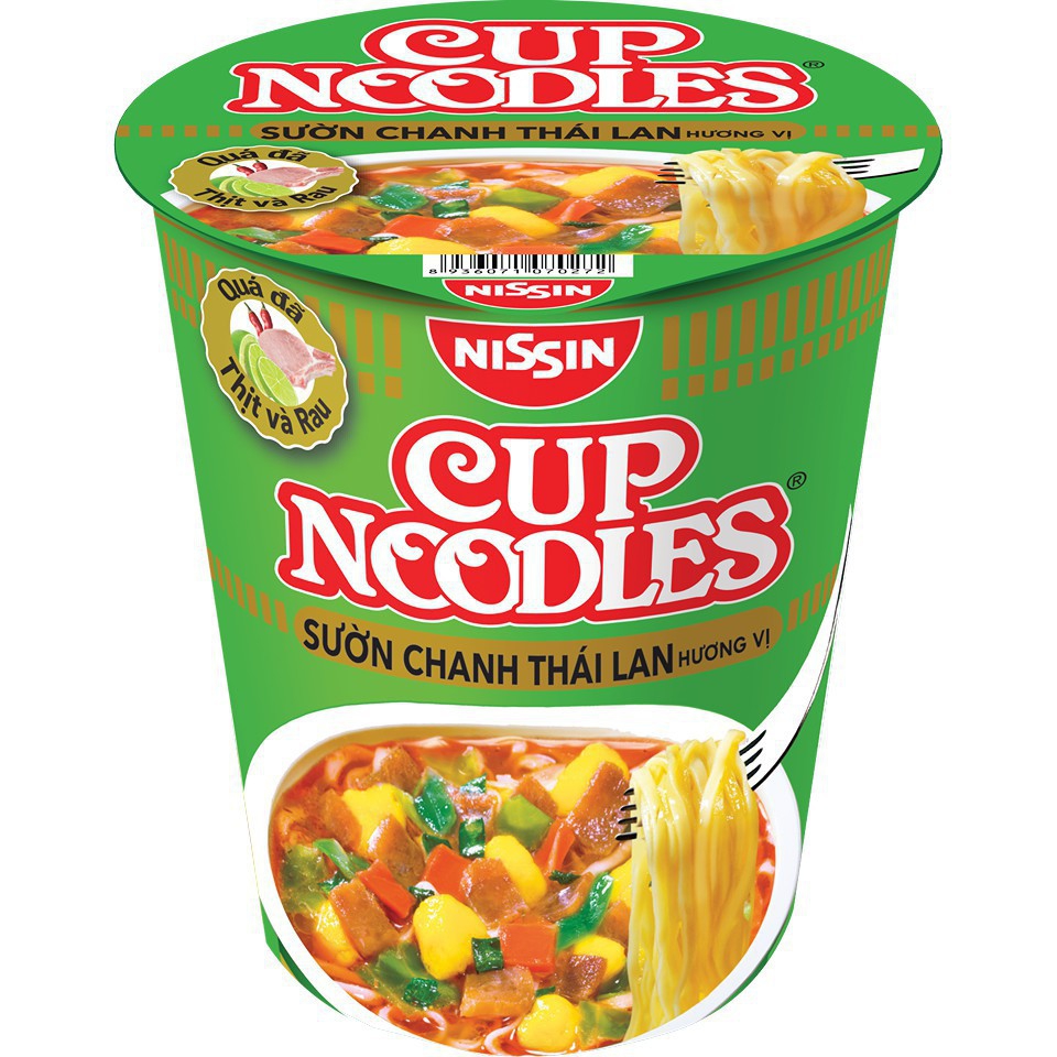 Mì Vị Sườn chanh Thái Lan 74g Cup Noodles Nissin
