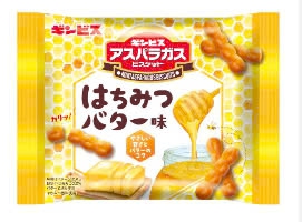 Bánh quy Ginbis hình măng tây vị bơ mật ong 58g