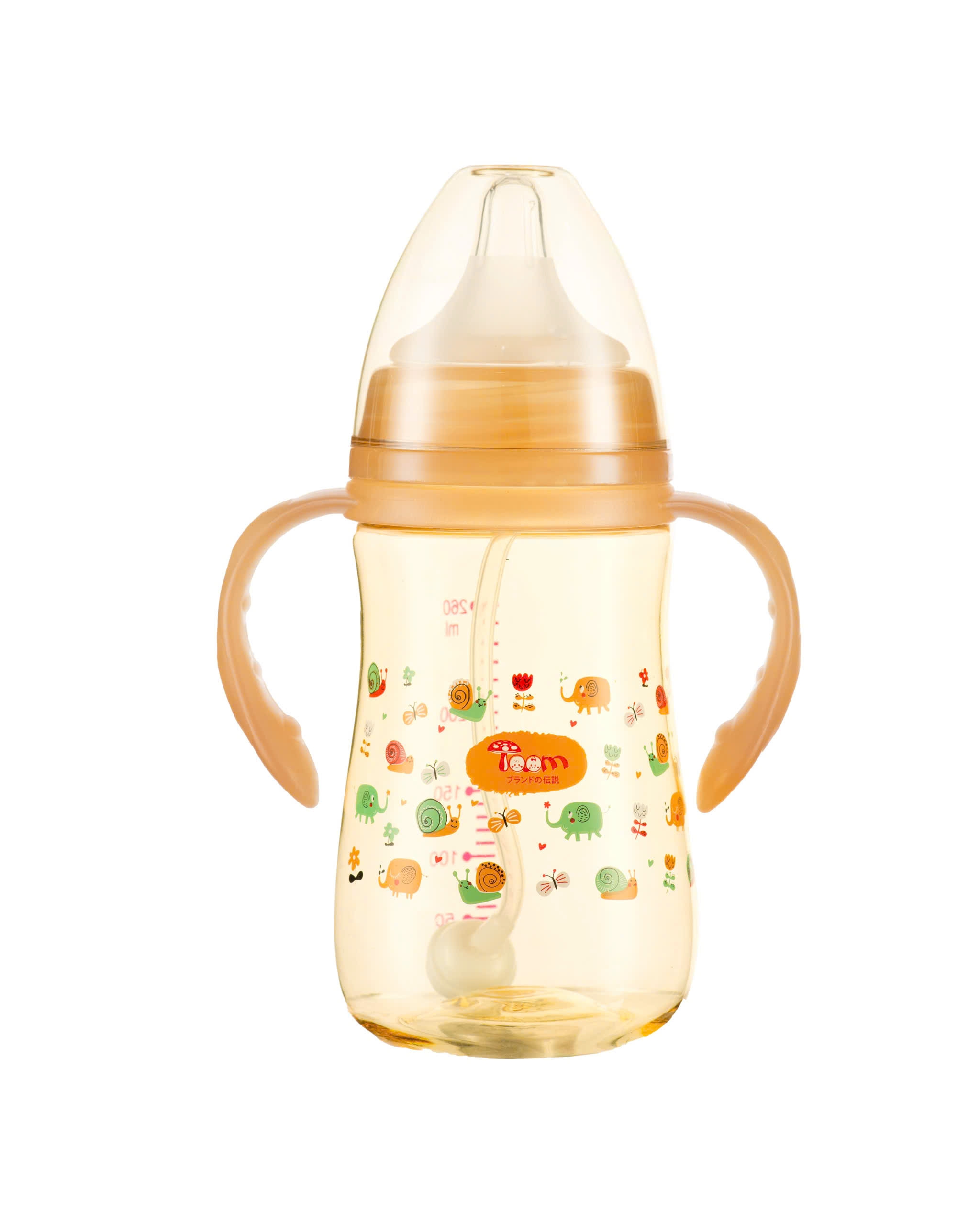 Bình sữa TO.OM PPSU 260 ml quai cầm ( Trợ lực )