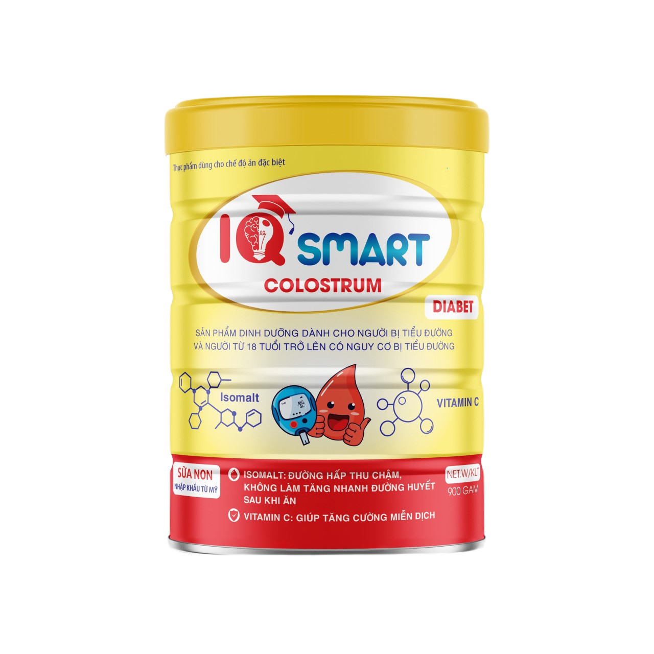 Sữa Bột IQ Smart Colostrum - Diabet 900g (Tiểu Đường)
