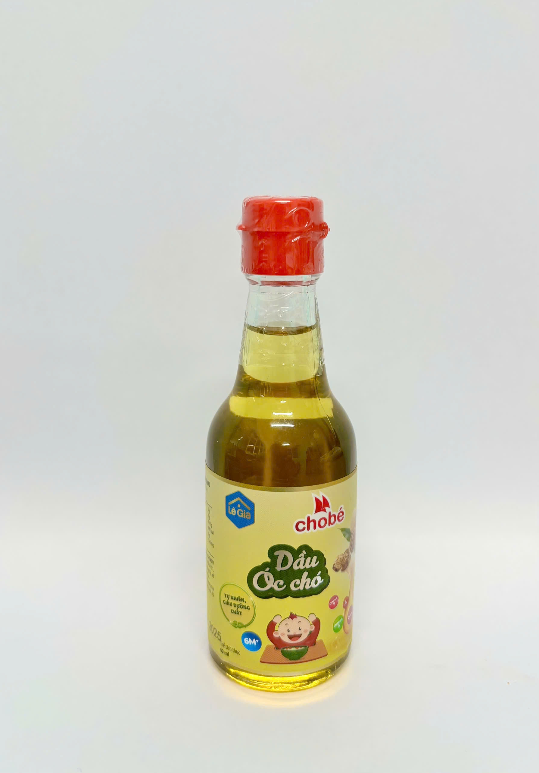 Dầu óc chó ăn dặm 60ml Lê Gia (Lốc 6 chai)