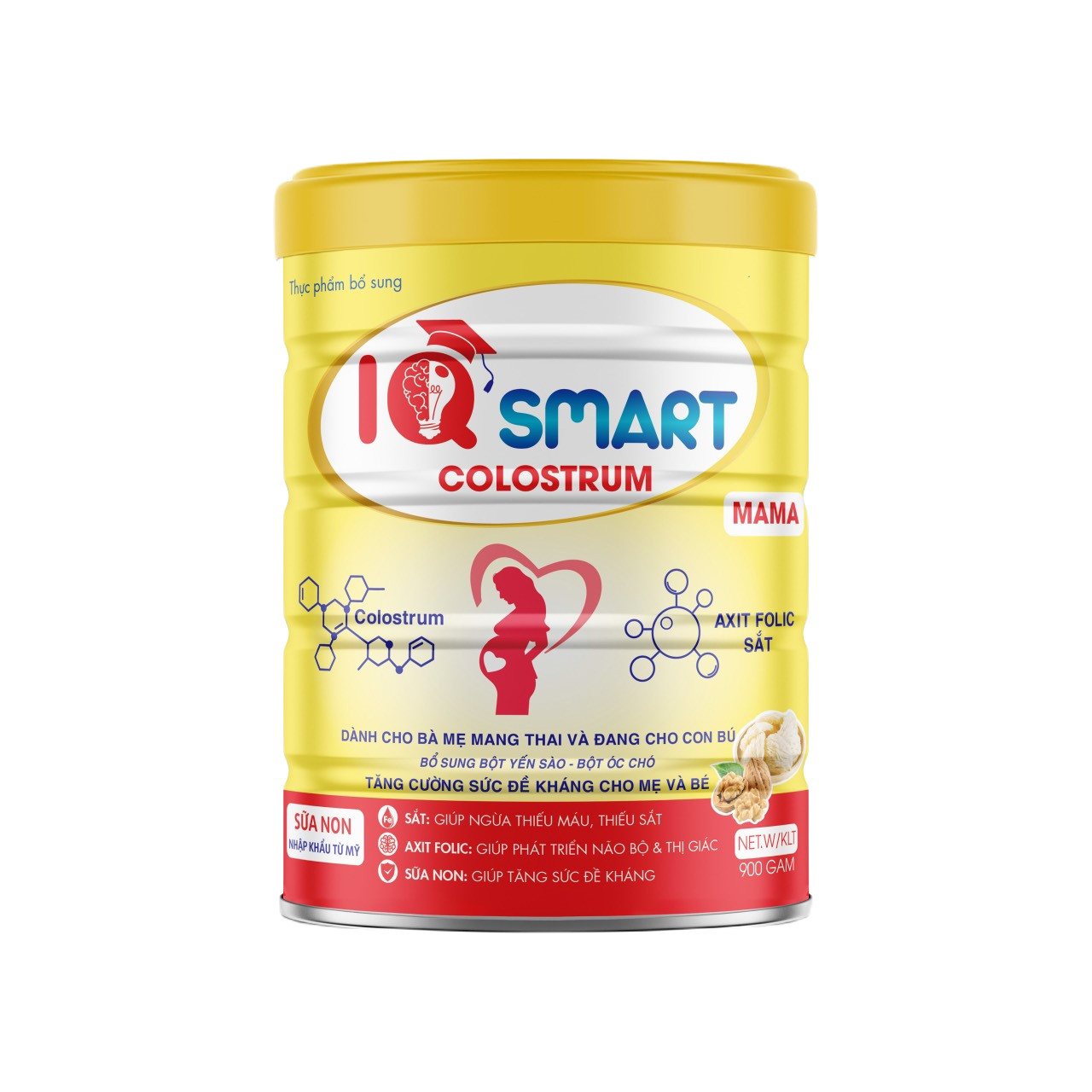 Sữa Bột IQ Smart Colostrum - Mama 900g