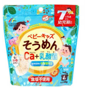 Mì somen Unimat Riken bổ sung canxi và lợi khuẩn cho bé từ 7M