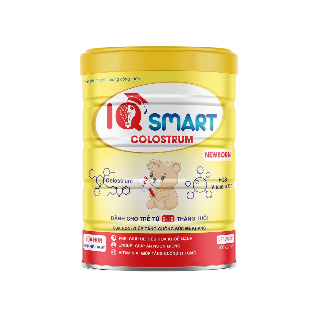 Sữa Bột IQ Smart Colostrum - Newborn 900g (0-12 tháng)