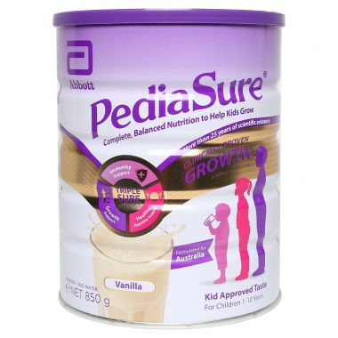 SPDD Pediasure vị vanilla 1-10 tuổi 850g (Úc)