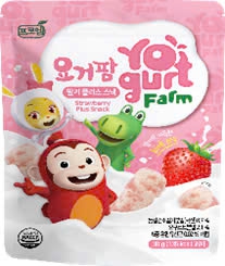 Bánh Gạo Sữa Chua Yogurt Farm Vị Dâu Tây 8M+30gr (thùng 20 gói)