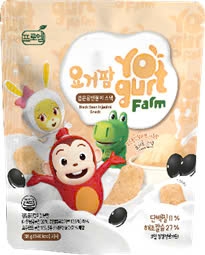 Bánh Gạo Sữa Chua Yogurt Farm Vị Đậu Đen 8M+30gr (thùng 20 gói)