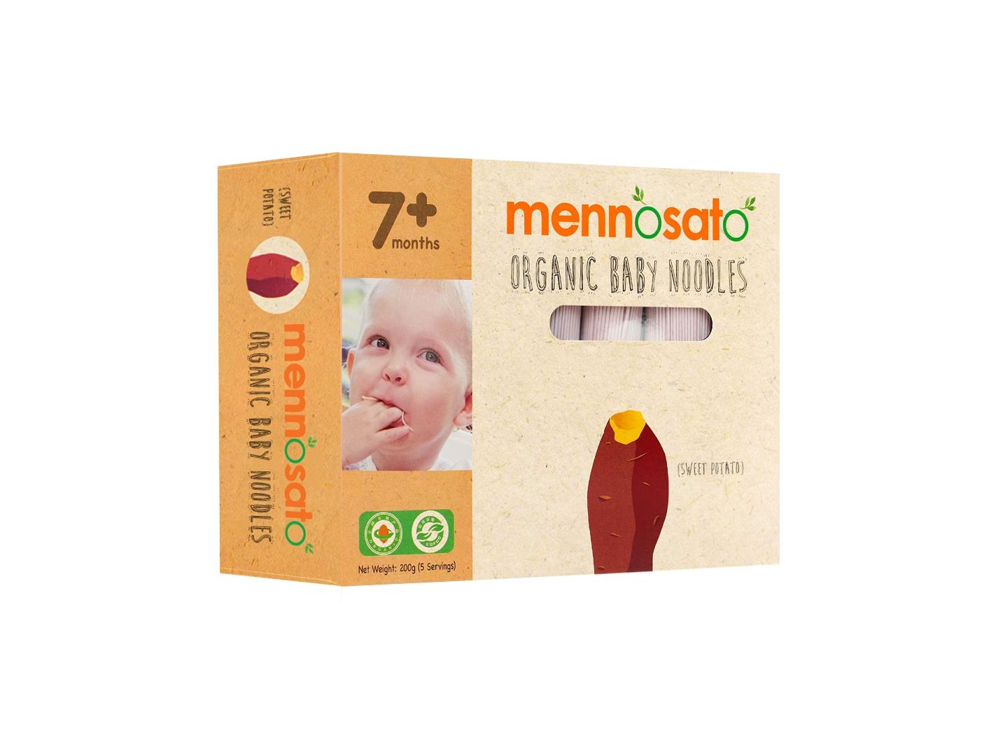Mỳ ăn dặm hữu cơ cho bé vị khoai lang 200g