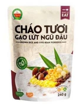 AKF Cháo tươi Gạo Lức Ngũ Đậu 240g (Thùng 30 gói)