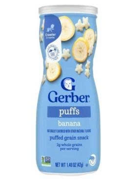 Bánh Gerber Vị Chuối 42g 8M+ (Thùng 6 lon)