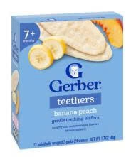 BAD Gerber vị Chuối Đào 48g 7M+