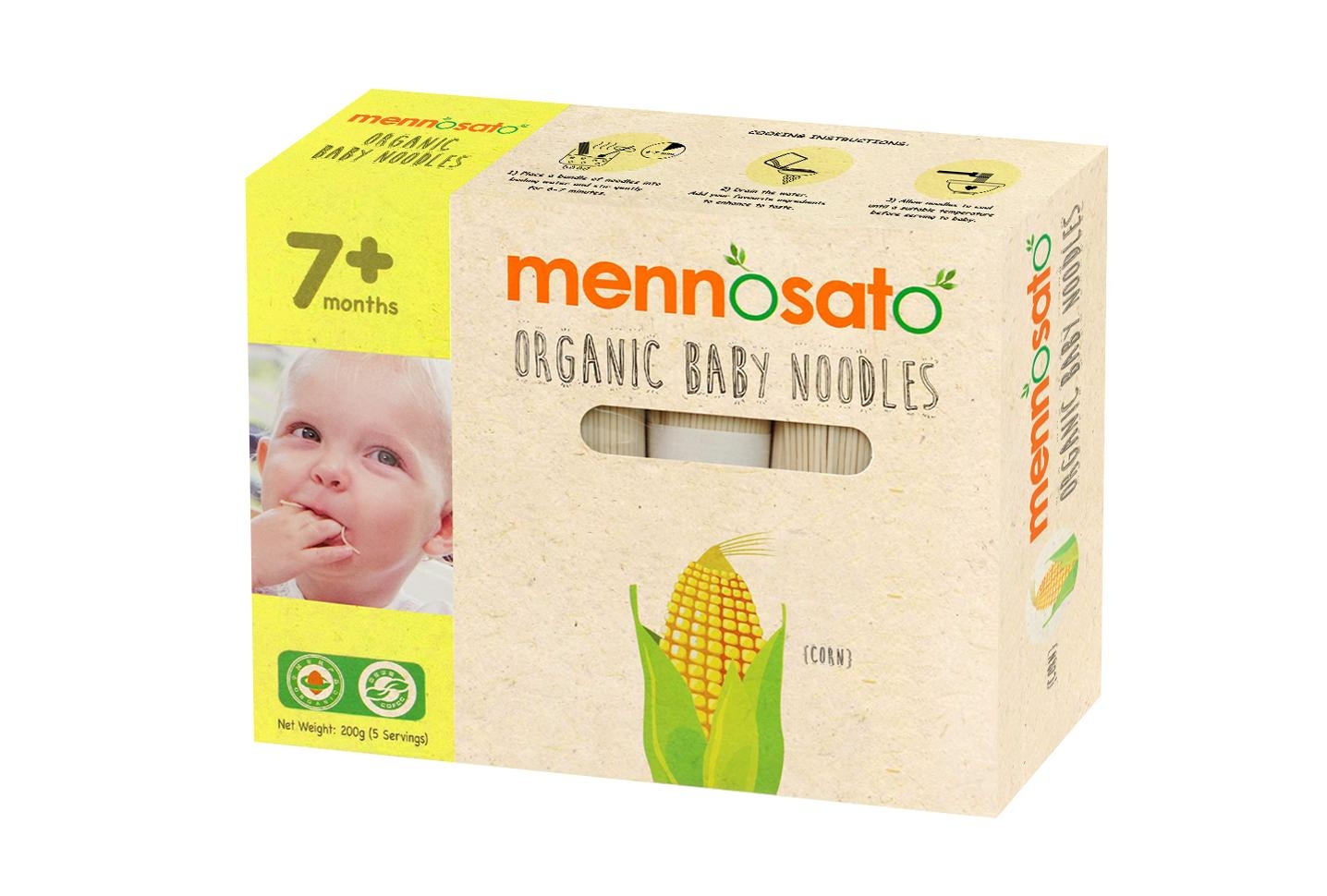 Mỳ ăn dặm hữu cơ cho bé vị ngô 200g
