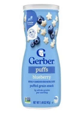 Bánh Gerber Vị Việt Quất 42g 8M+ (Thùng 6 lon)