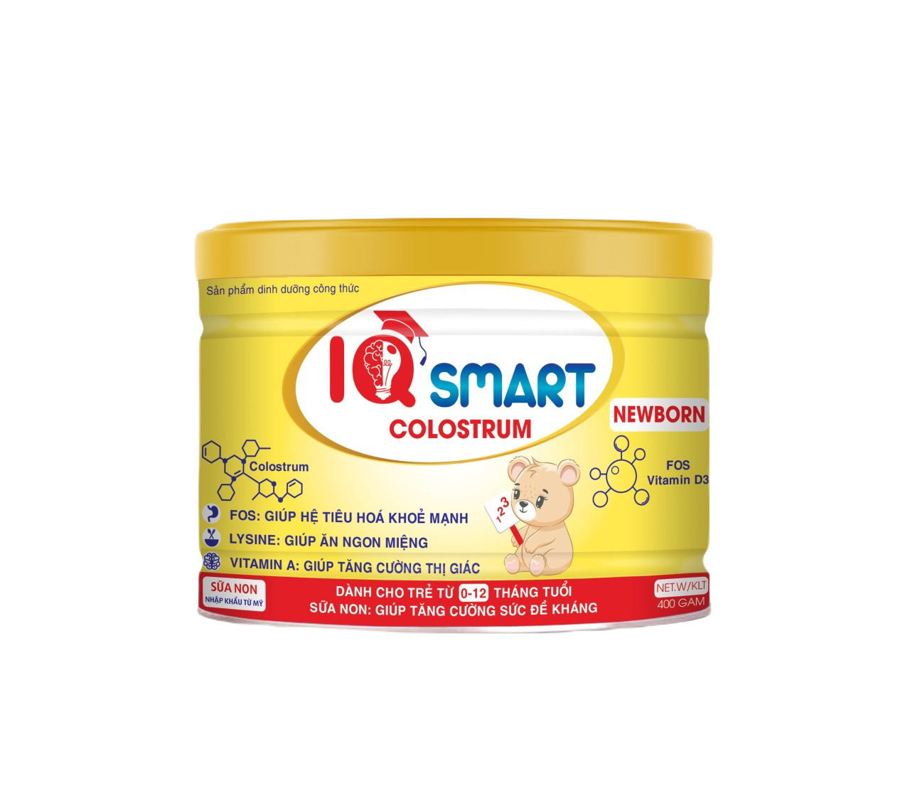 Sữa Bột IQ Smart Colostrum - Newborn 400g (0-12 tháng)