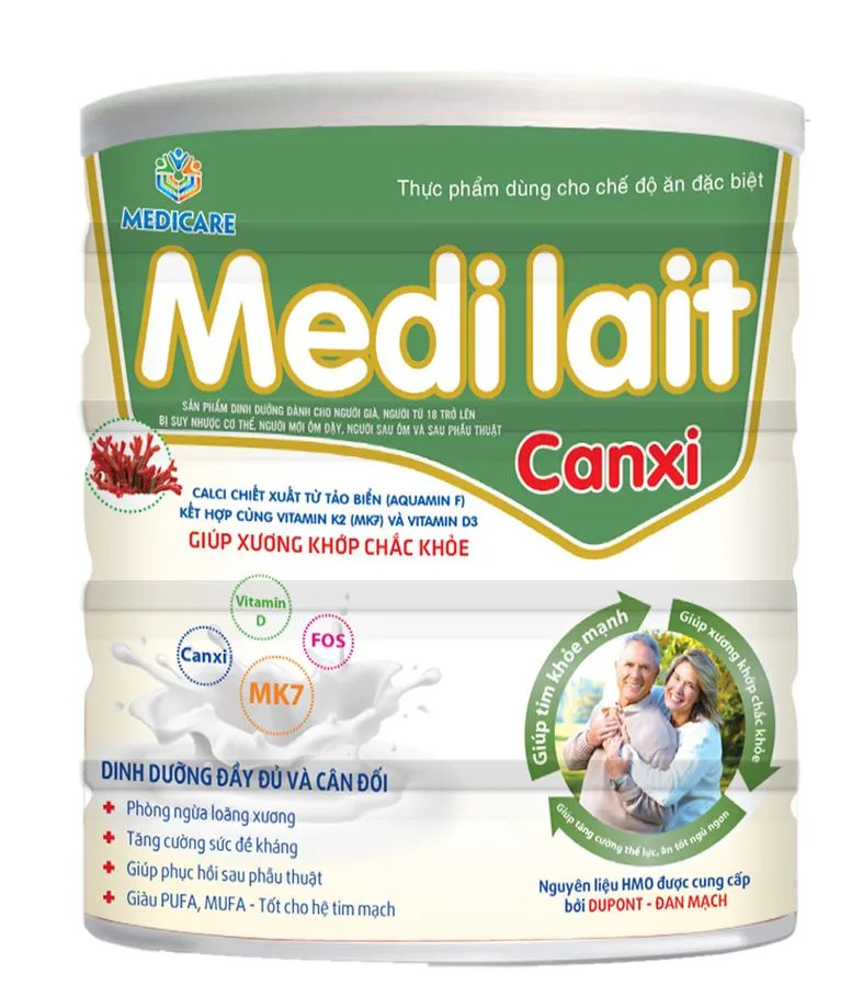 Sữa bột Medilait Canxi 900g