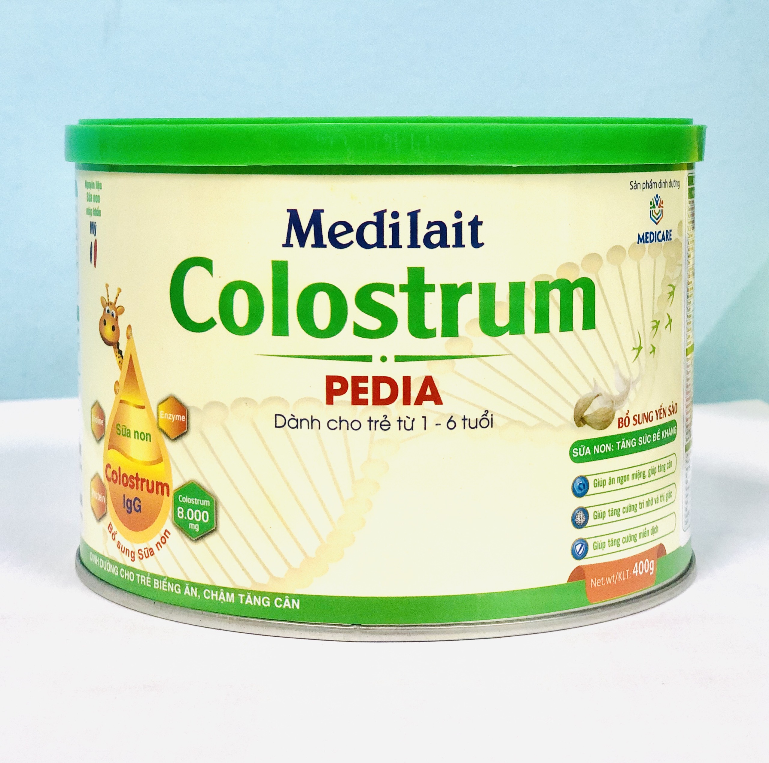 Sữa Bột Medilait Colostrum Pedia 400g