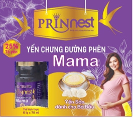 Yến Chưng Đường Phèn MAMA - Prinnest, Hộp quà *6*70ml