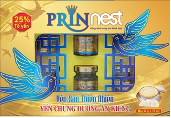 YẾN CHƯNG ĐƯỜNG ĂN KIÊNG PRINNEST, HỘP QUÀ *6*70ml