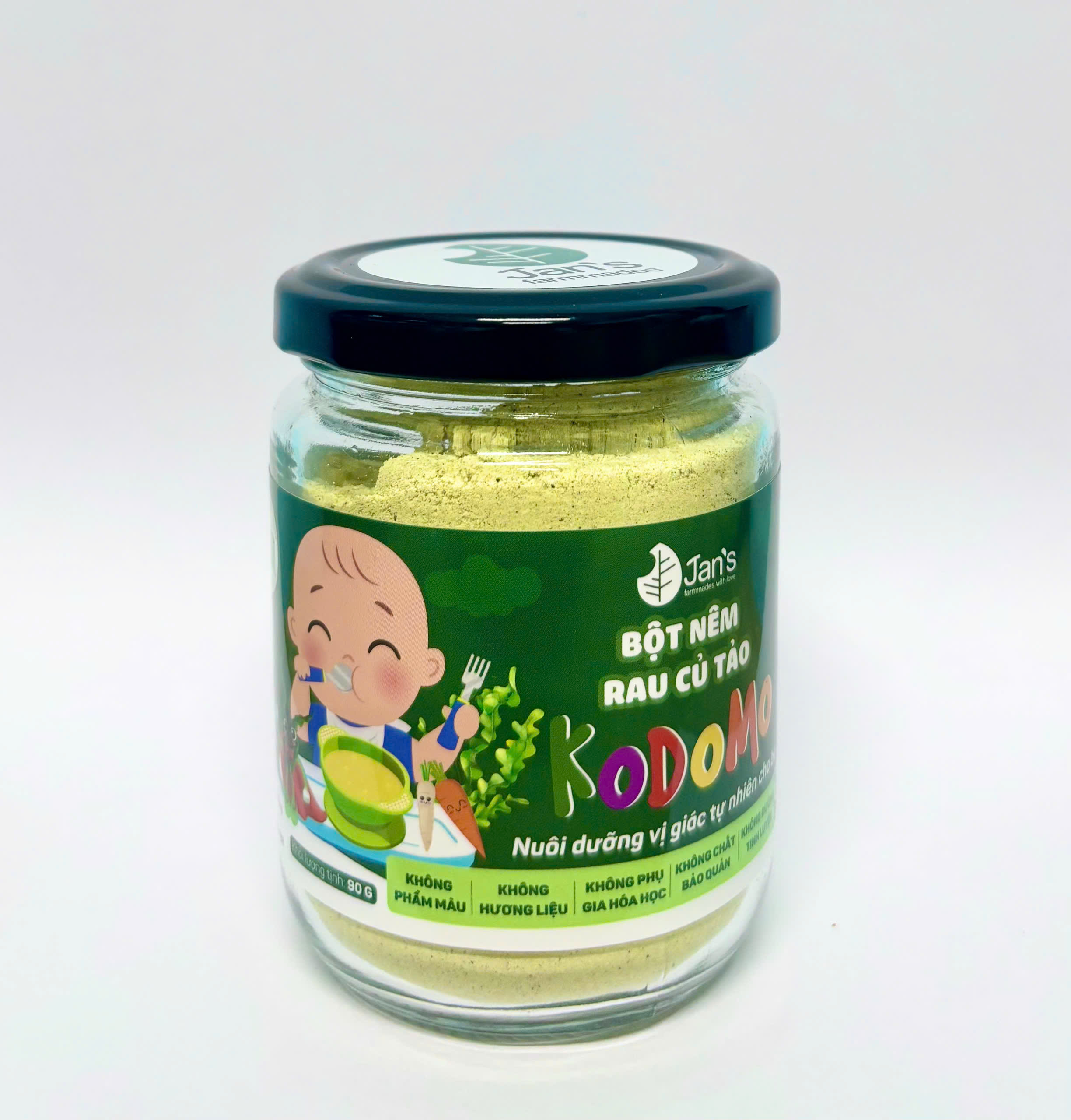 Bột nêm rau củ Tảo Kodomo 90gr-Jan s