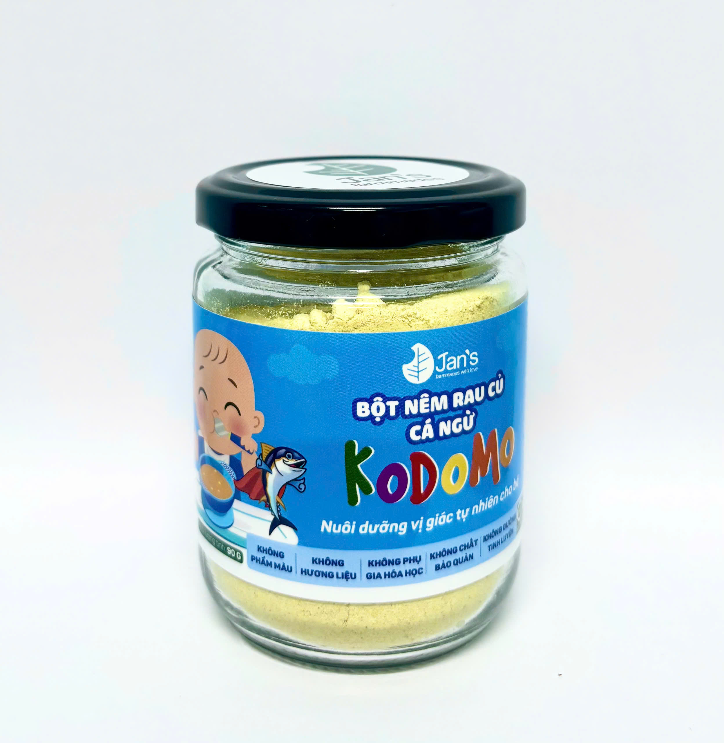 Bột nêm rau củ Cá Ngừ Kodomo 90gr-Jan s
