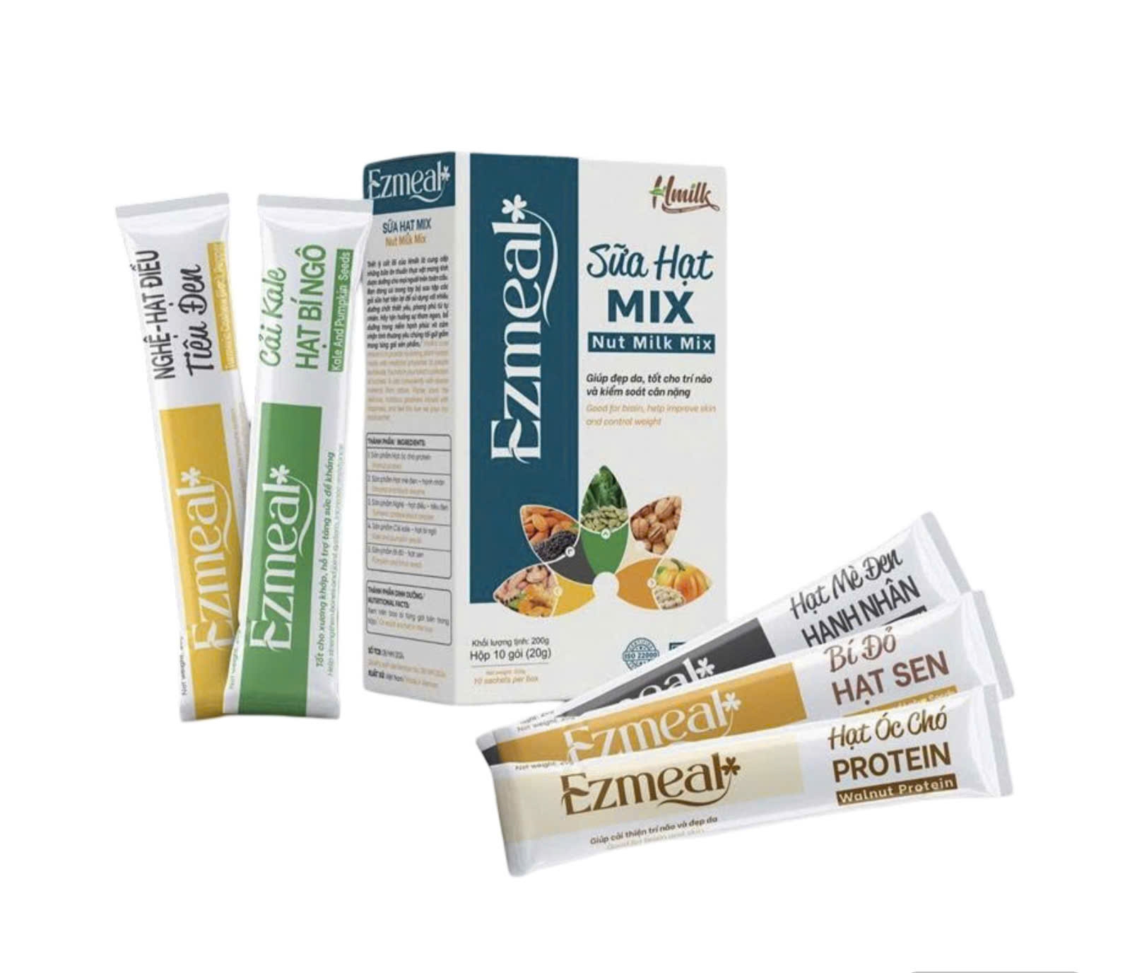Sữa Hạt EZMEAL Mix (3 vị/hộp) 20g*10 gói
